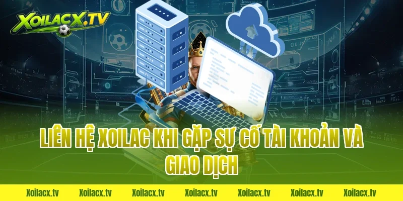 Liên hệ xoilac khi gặp sự cố tài khoản và giao dịch